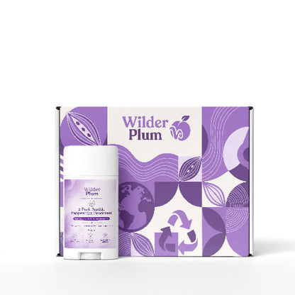 Wilder Plum 2 Pack Peptide Peppermint Deodorant