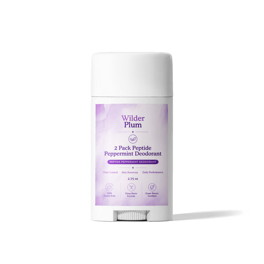 Wilder Plum 2 Pack Peptide Peppermint Deodorant