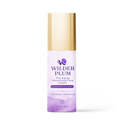 Wilder Plum Pro-Aging Nourishing Face Cream Gold Cap