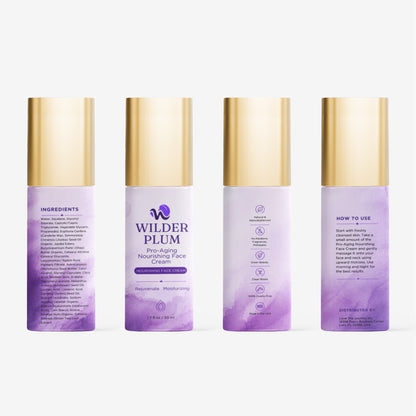 Wilder Plum Pro-Aging Nourishing Face Cream Gold Cap