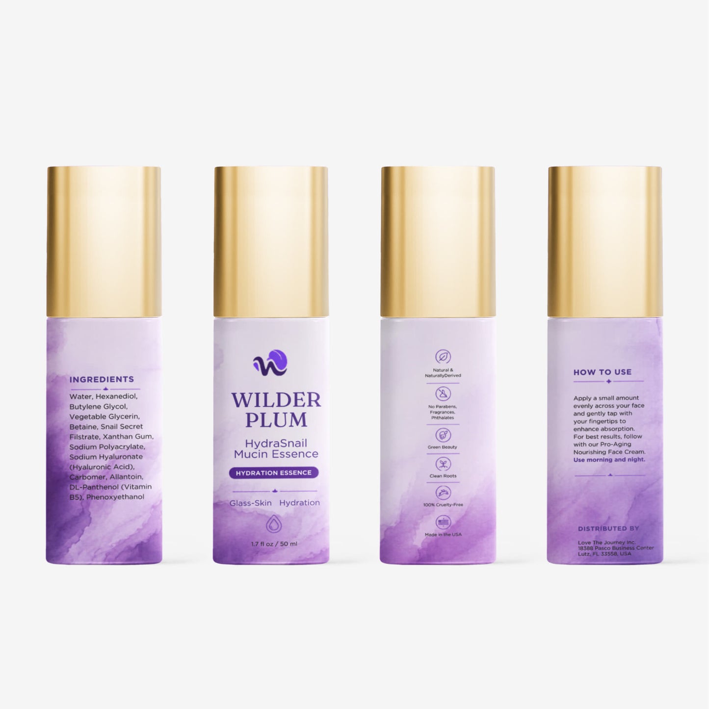 Wilder Plum HydraSnail Mucin Essence Gold Cap